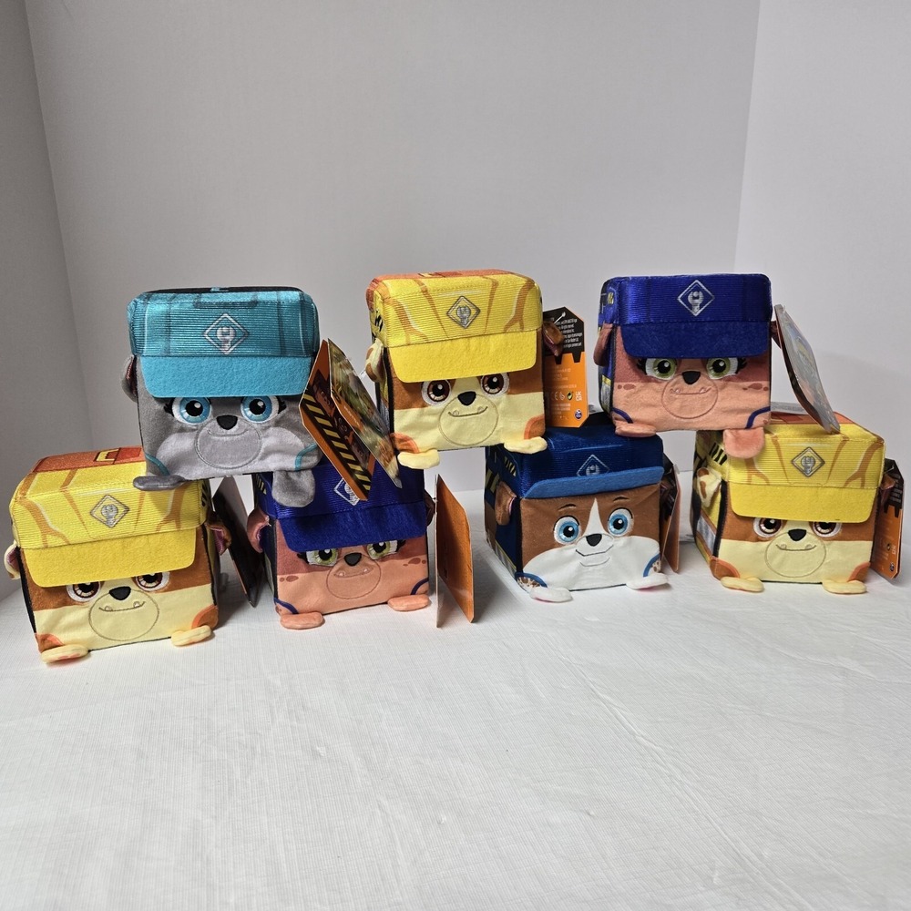 Paw Patrol Stackable Pups Blocks Lot Of 7 Blocks Spinmaster Rubble Mix